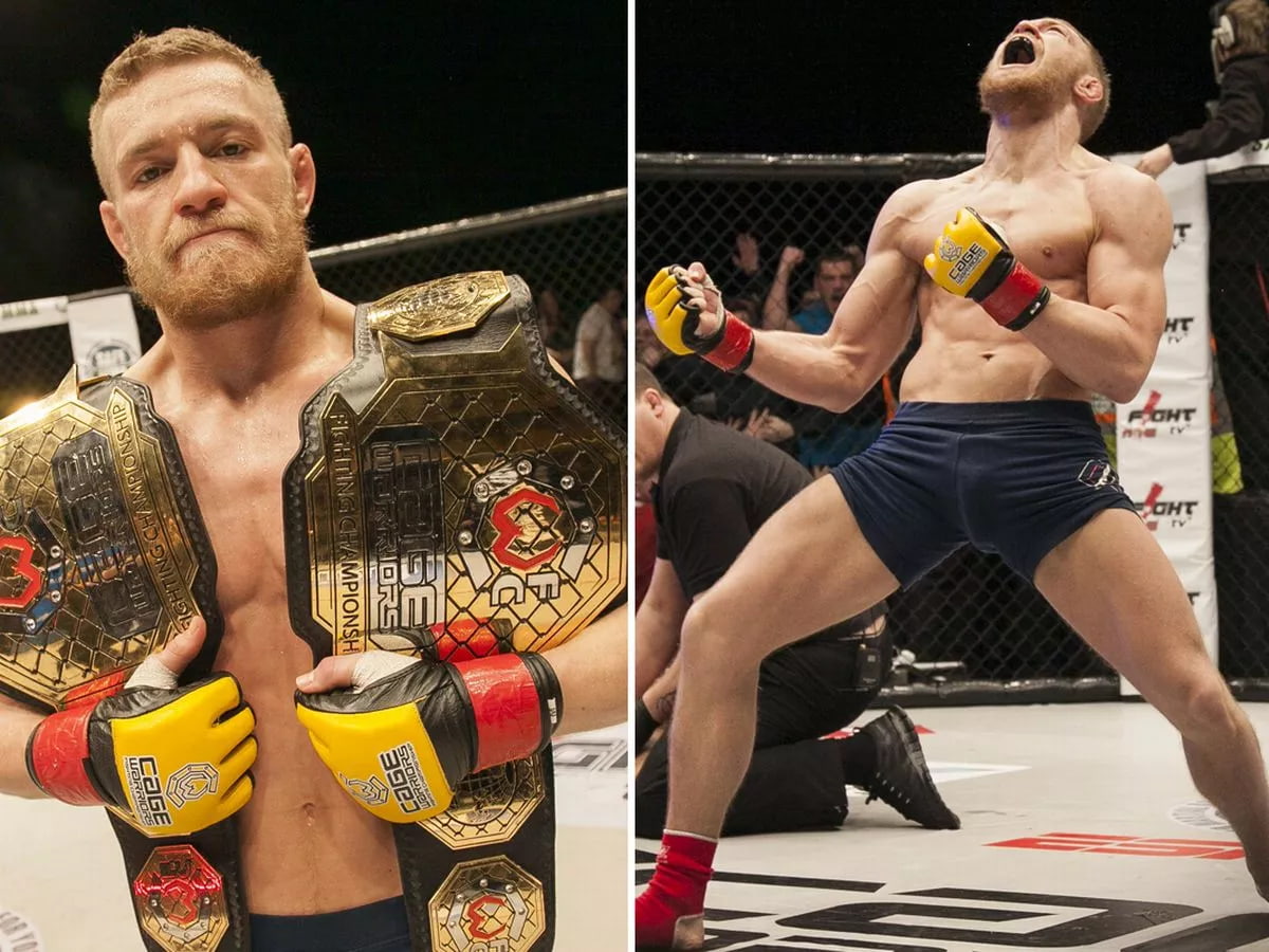Конор Магрегор двойное чемпионство в Cage Warriors